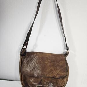 Old Gringo Medium Worn Leather Bag Purse Brown Distressed Leather Strap. Thick